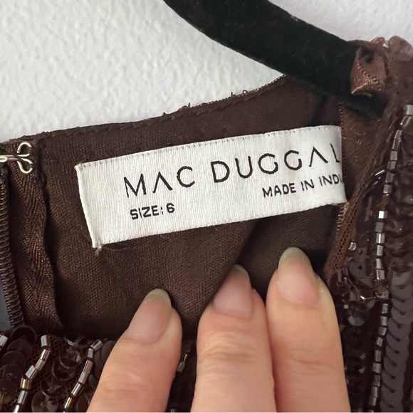 NWT Mac Duggal 93625 Long Sleeve Sequin Mini Dress - Picture 15 of 17